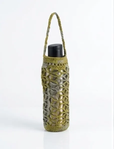 Sling botol crochet hijau sage